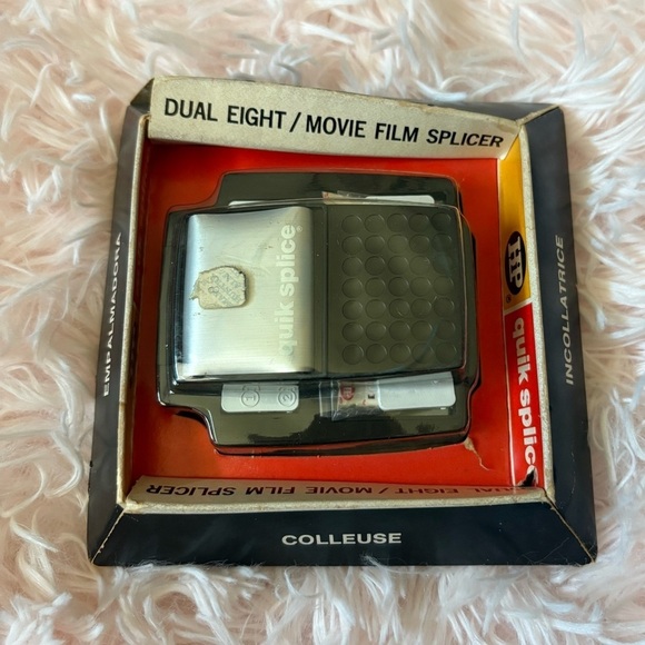 Quik Splice Dual Eight Movie Film Splicer NEW Vintage Colleuse HP Hudson - Picture 1 of 4
